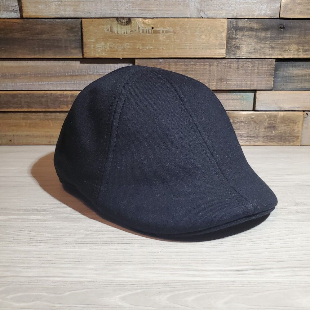 Original Boston Scally Cap XL The Scrapper Black Newsboy 6 Panel Dress Hat NEW